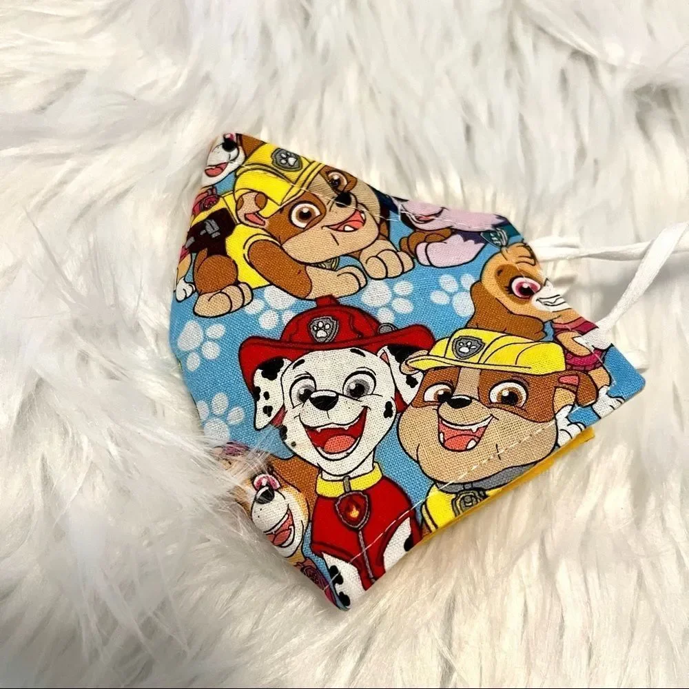 Paw Patrol face mask, Trendy cartoon character mask for toddlers and kids